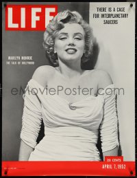 4c0466 MARILYN MONROE 27x35 commercial poster 1980s Life 1952 cover, the sexy talk of Hollywood!