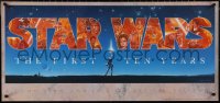 4c0471 STAR WARS THE FIRST TEN YEARS 17x36 commercial poster 1987 completely different Alvin art!