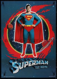 4c0169 SUPERMAN 20x28 Japanese commercial poster 1978 comic book hero Christopher Reeve, different!