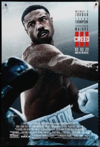 4c0817 CREED III advance DS 1sh 2023 boxer Michael B. Jordan in the title role as Adonis!