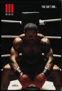4c0818 CREED III teaser DS 1sh 2023 boxer Michael B. Jordan in title role, character poster 1 style!
