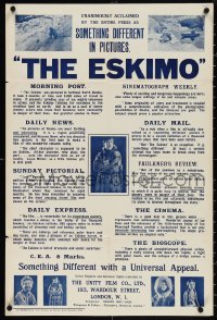 4c0374 LURE OF THE YUKON English double crown 1924 Arthur Jasmine, Eva Novak, The Eskimo!