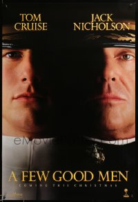 4c0849 FEW GOOD MEN teaser 1sh 1992 best close up of Tom Cruise & Jack Nicholson!