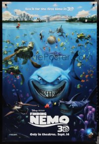 4c0851 FINDING NEMO advance DS 1sh R2012 Disney & Pixar animated fish movie, cool image of cast!