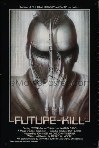4c0861 FUTURE-KILL 1sh 1984 Edwin Neal, really cool science fiction artwork by H.R. Giger!