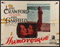 4c0290 HUMORESQUE style A 1/2sh 1946 Joan Crawford is a woman with a heart she can't control!