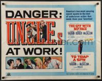 4c0308 SPY WITH MY FACE/TO TRAP A SPY 1/2sh 1966 Robert Vaughn is The Man from U.N.C.L.E., rare!