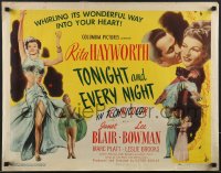4c0313 TONIGHT & EVERY NIGHT 1/2sh 1944 sexy showgirl Rita Hayworth shows legs, wonderful, rare!