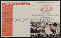 4c0129 GONE WITH THE WIND herald 1939 Clark Gable, Vivien Leigh, Leslie Howard, Olivia de Havilland!