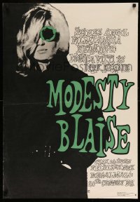 4c0363 MODESTY BLAISE Hungarian 23x33 1970 different image of female secret agent Monica Vitti!