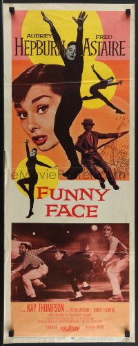 4c0097 FUNNY FACE insert 1957 sexy Audrey Hepburn close up & full-length + Fred Astaire!