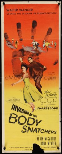 4c0101 INVASION OF THE BODY SNATCHERS signed insert 1956 by BOTH Kevin McCarthy AND Dana Wynter!