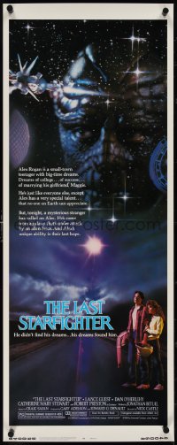 4c0104 LAST STARFIGHTER insert 1984 Lance Guest, Catherine Mary Stewart, cool sci-fi images!