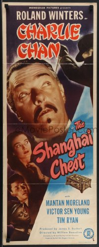 4c0117 SHANGHAI CHEST insert 1948 close-up of Roland Winters as Charlie Chan, Mantan Moreland!