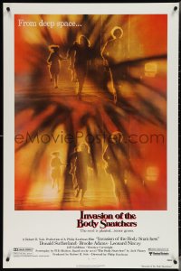 4c0901 INVASION OF THE BODY SNATCHERS 1sh 1978 Kaufman remake, cool & different!
