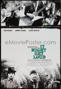 4c0906 IT MIGHT GET LOUD 1sh 2008 guitarist greats Jimmy Page, The Edge & Jack White!