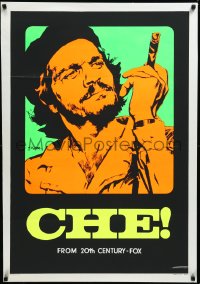4c0383 CHE Italian 1sh 1969 completely different day-glo art of Omar Sharif as Guevara by Nistri!