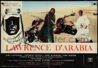 4c0255 LAWRENCE OF ARABIA Italian 18x27 pbusta 1963 David Lean, Peter O'Toole & Anthony Quinn!