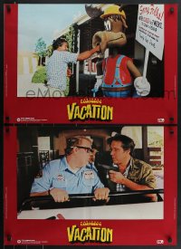 4c0257 NATIONAL LAMPOON'S VACATION set of 5 Italian 18x26 pbustas 1984 Chase, D'Angelo, John Candy!