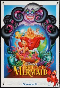 4c0929 LITTLE MERMAID advance DS 1sh R1997 great images of Ariel & cast, Disney cartoon!