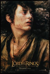4c0936 LORD OF THE RINGS: THE RETURN OF THE KING teaser DS 1sh 2003 Elijah Wood as tortured Frodo!