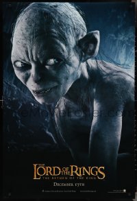 4c0934 LORD OF THE RINGS: THE RETURN OF THE KING teaser DS 1sh 2003 CGI Andy Serkis as Gollum!
