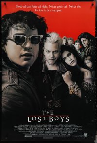 4c0941 LOST BOYS int'l 1sh 1987 Kiefer Sutherland, teen vampires, directed by Joel Schumacher!