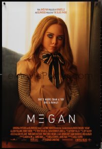 4c0944 M3GAN DS 1sh 2022 more than a toy, she is family, very creepy horror sci-fi image!