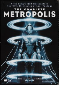 4c0956 METROPOLIS 1sh R2010 Fritz Lang, classic robot art from the first German release!