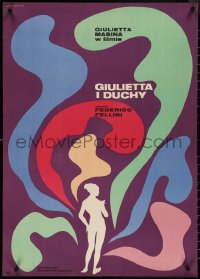 4c0575 JULIET OF THE SPIRITS Polish 23x33 1968 Federico Fellini, different sexy art by Lipinski!