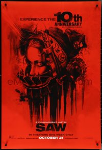 4c1014 SAW teaser DS 1sh R2014 Cary Elwes, Danny Glover, Shawnee Smith in torture device!