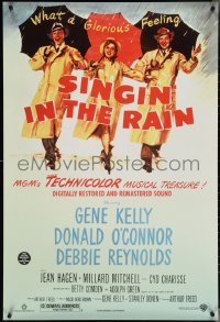 4c1035 SINGIN' IN THE RAIN DS 1sh R2000 Gene Kelly, Donald O'Connor, Debbie Reynolds!