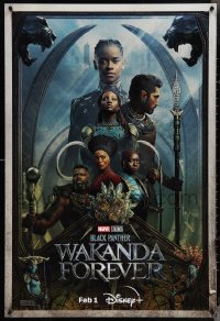 4c0436 BLACK PANTHER: WAKANDA FOREVER DS tv poster 2023 Disney+, Marvel Comics, great cast image!