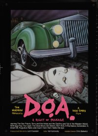 4c0420 D.O.A. 23x33 special poster 1980 punk rock music, Sex Pistols, wild Soyka art!
