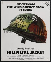 4c0177 FULL METAL JACKET 17x21 special poster 1987 Stanley Kubrick Vietnam War movie, Castle art!