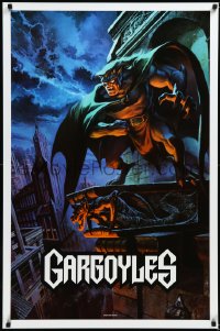 4c0437 GARGOYLES tv poster 1994 Disney, striking fantasy cartoon artwork of Goliath!