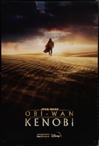 4c0441 OBI-WAN KENOBI tv poster 2022 Star Wars, Disney+, Ewan McGregor walking across dunes!