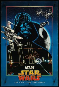 4c0356 STAR WARS 20x30 advertising poster 1983 Darth Vader, Atari coin video experience!