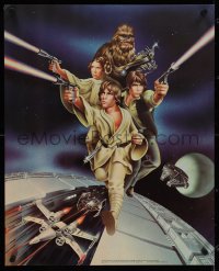 4c0191 STAR WARS 19x23 special poster 1978 Goldammer art, Procter & Gamble tie-in, trench run!