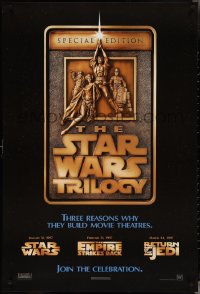 4c1057 STAR WARS TRILOGY style F 1sh 1997 George Lucas, Empire Strikes Back, Return of the Jedi!