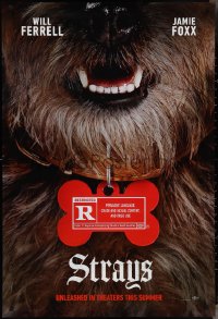 4c1061 STRAYS teaser DS 1sh 2023 canine dog live-action CGI, Will Ferrell, Jamie Foxx, cute close-up!