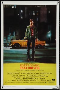 4c1068 TAXI DRIVER 1sh 1976 classic Peellaert art of Robert De Niro, directed by Martin Scorsese!