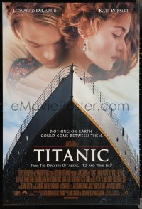 4c1079 TITANIC style A revised int'l DS 1sh 1997 star-crossed Leonardo DiCaprio, Kate Winslet, James Cameron!