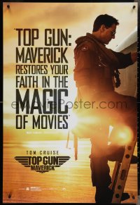 4c1086 TOP GUN: MAVERICK DS 1sh 2021 Naval aviator Tom Cruise climbing F-18, magic restored, reviews!