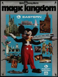 4c0010 WALT DISNEY WORLD 30x40 travel poster 1983 great images from the theme park, Fly Eastern!