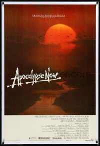4d0516 APOCALYPSE NOW linen advance 1sh 1979 Francis Ford Coppola, classic Bob Peak artwork!