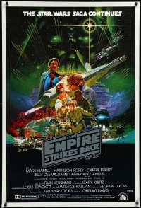 4d0301 EMPIRE STRIKES BACK Aust 1sh 1980 George Lucas sci-fi classic, cool Noriyoshi Ohrai art!