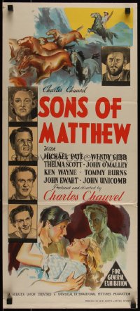 4d0134 SONS OF MATTHEW Aust daybill 1949 Australian Outback immigrants, rare country of origin!