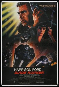 4d0532 BLADE RUNNER linen NSS style 1sh 1982 Ridley Scott sci-fi classic, art of Harrison Ford by Alvin!