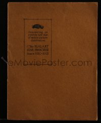 4d0130 REALART 1920-21 campaign book 1920 Mary Miles Minter, Bebe Daniels, new plan, ultra rare!